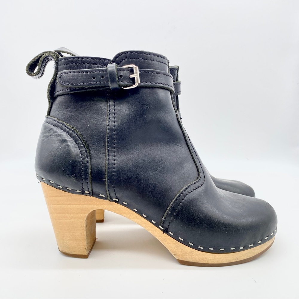 Swedish Hasbeens Size 38 Clog Bootie - image 1